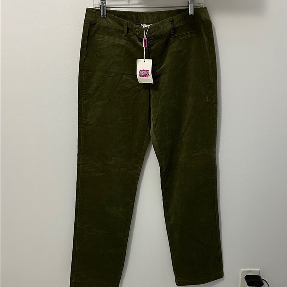 Leggiadro Corduroy Bissom Pocket Pants Olive